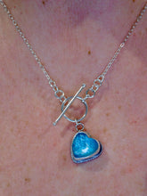 Load image into Gallery viewer, Azamonite Sterling Silver Toggle Necklace
