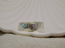 Load image into Gallery viewer, Geometric Carved Sterling Silver Ring
