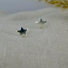 Load image into Gallery viewer, Large Star Sterling Silver Studs
