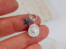 Load image into Gallery viewer, Made To Order Sea Glass And Sterling Silver Star Personalised Pendant
