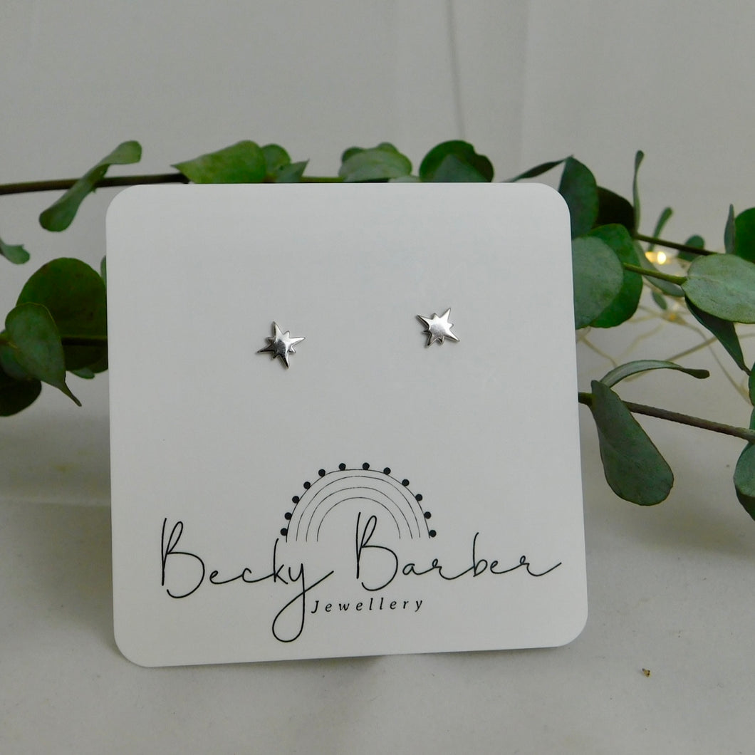 North Star Sterling Silver Studs