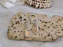 Load image into Gallery viewer, Rare Peach Sea Glass Sterling Silver Stud Dangles
