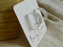 Load image into Gallery viewer, Hammered Sterling Silver Open Hoop Studs
