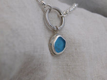Load image into Gallery viewer, Sky Blue Sea Glass Sterling Silver Charm
