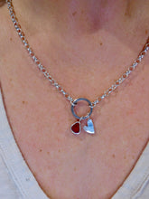 Load image into Gallery viewer, Organic Shaped Heart Sterling Silver Charm

