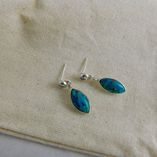 Load image into Gallery viewer, Turquoise Boho Sterling Silver Stud Dangles
