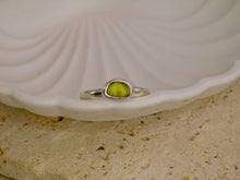 Load image into Gallery viewer, Yellow Sea Glass Sterling Silver Ring
