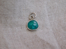 Load image into Gallery viewer, Emerald Sterling Silver Charm
