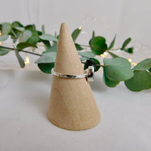 Load image into Gallery viewer, Ready To Wear Blue Sea Glass Stacking Ring
