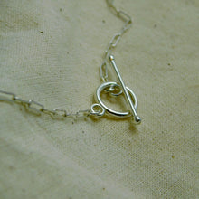 Load image into Gallery viewer, T bar Sterling Silver Necklace
