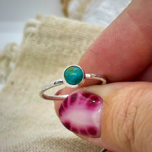 Load image into Gallery viewer, Made to Order Turquoise Sterling Silver Stacking Ring
