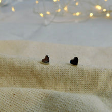 Load image into Gallery viewer, Shiny Heart Sterling Silver Studs
