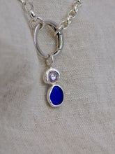 Load image into Gallery viewer, Cobalt Sea Glass Sterling Silver Charm
