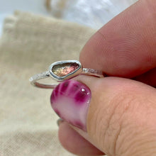 Load image into Gallery viewer, Made to Order Watermelon Tourmaline Sterling Silver Stacking Ring
