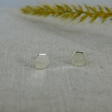 Load image into Gallery viewer, Hexagon Sterling Silver Studs
