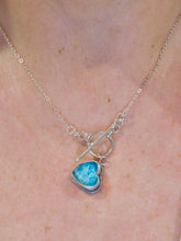 Load image into Gallery viewer, Azamonite Sterling Silver Toggle Necklace
