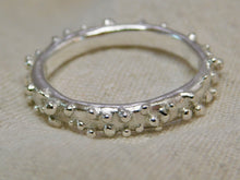Load image into Gallery viewer, Organic Mini Dots Sterling Silver Ring
