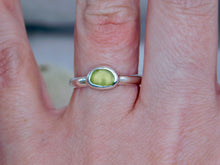 Load image into Gallery viewer, Yellow Sea Glass Sterling Silver Ring
