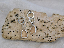 Load image into Gallery viewer, Rare Peach Sea Glass Sterling Silver Stud Dangles
