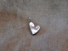 Load image into Gallery viewer, Organic Shaped Heart Sterling Silver Charm
