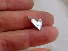 Load image into Gallery viewer, Organic Shaped Heart Sterling Silver Charm
