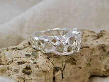 Load image into Gallery viewer, Sculptural Sea Sponge Sterling Silver Ring
