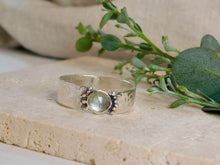 Load image into Gallery viewer, Rose Cut Labradorite Sterling Silver Ring

