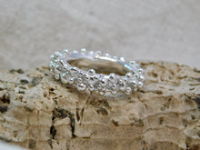 Load image into Gallery viewer, Chunky Sea Foam Sterling Silver Ring
