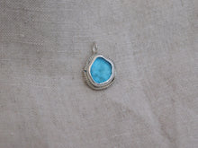 Load image into Gallery viewer, Sky Blue Sea Glass Sterling Silver Charm

