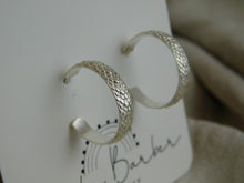Load image into Gallery viewer, Snake Wire Sterling Silver Hoop Studs
