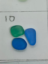 Load image into Gallery viewer, Made To Order Triple Sea Glass Sterling Silver Cuff Ring
