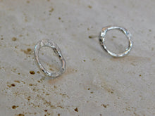 Load image into Gallery viewer, Molten Statement Sterling Silver Studs
