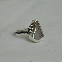 Load image into Gallery viewer, Super Rare Lilac Sea Glass Sterling Silver Ring
