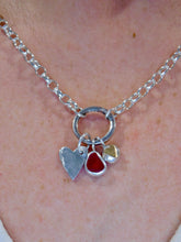 Load image into Gallery viewer, Red Sea Glass Sterling Silver Charm
