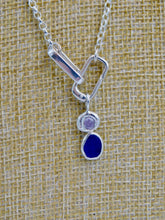 Load image into Gallery viewer, Cobalt Sea Glass Sterling Silver Charm
