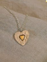 Load image into Gallery viewer, Gold filled Heart Sterling Silver Pendant
