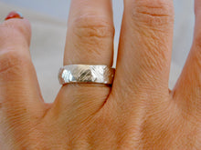 Load image into Gallery viewer, Geometric Carved Sterling Silver Ring
