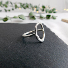 Load image into Gallery viewer, Molten Hoop Sterling Silver Ring
