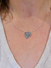 Load image into Gallery viewer, Chunky Heart Burst Sterling Silver Pendant
