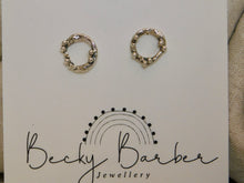 Load image into Gallery viewer, Molten Seafoam Sterling Silver Studs
