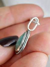 Load image into Gallery viewer, Emerald Rope Trim Sterling Silver Pendant
