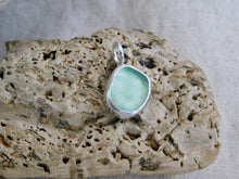 Load image into Gallery viewer, Aqua Sea Glass Sterling Silver Charm
