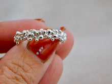Load image into Gallery viewer, Chunky Sea Foam Sterling Silver Ring

