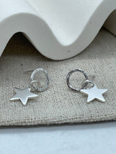 Load image into Gallery viewer, Star Sterling Silver Dangles
