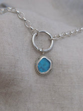 Load image into Gallery viewer, Sky Blue Sea Glass Sterling Silver Charm
