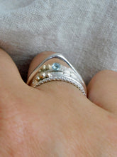 Load image into Gallery viewer, Pear Shaped Topaz Sterling Silver Ring
