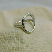 Load image into Gallery viewer, Molten Hoop Sterling Silver Ring
