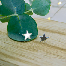 Load image into Gallery viewer, Large Star Sterling Silver Studs
