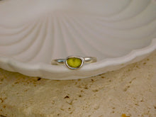 Load image into Gallery viewer, Yellow Sea Glass Sterling Silver Ring
