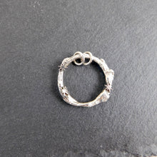 Load image into Gallery viewer, Molten North Star Hoop Sterling Silver Pendant
